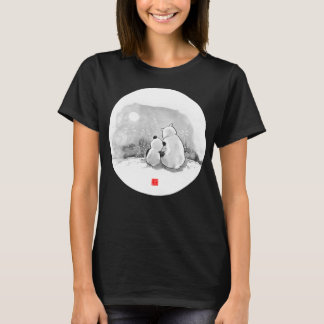 かわいいホッキョクグマのギフトアイテムかわいい漫画クマ Tシャツ