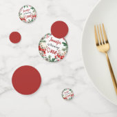 かわいいホッキョクグマのクリスマス1歳の誕生日 コンフェッティ (グループ)