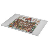 かわいいホッキョクグマのジンジャーブレッドの夢 カッティングボード (角)