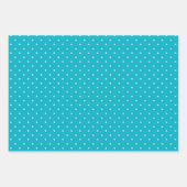 かわいいホッキョクグマのパターン赤白青水玉模様 ラッピングペーパーシート (正面)