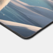 かわいいホッキョクグマの冬の漫画 デスクマット (コーナー)