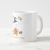 かわいいホッキョクグマの動物愛好家 ジャンボコーヒーマグカップ (正面右)