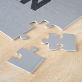 かわいいホッキョクグマの名パーソナライズされた前 ジグソーパズル (側面)