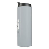 かわいいホッキョクグマの名パーソナライズされた前 タンブラー (回転右)