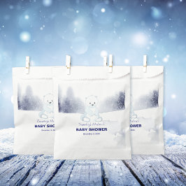 かわいいホッキョクグマの赤ちゃんシャワー フェイバーバッグ