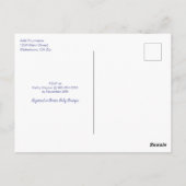 かわいいホッキョクグマの赤ちゃんシャワー ポストカード (裏面)