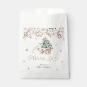 かわいいホッキョクグマ冬の赤ちゃんシャワーのお気に入りバッグ フェイバーバッグ (正面)