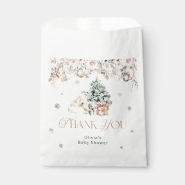 かわいいホッキョクグマ冬の赤ちゃんシャワーのお気に入りバッグ フェイバーバッグ