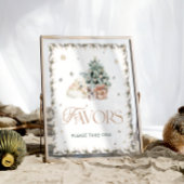 かわいいホッキョクグマ冬の赤ちゃんシャワーの好意 ポスター