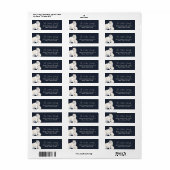 かわいいホッキョクグマ冬の赤ちゃんシャワー ラベル (フルシート)