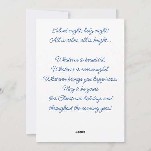 かわいいホッキョクグマ家族の雪の冬のクリスマス シーズンカード (裏面)