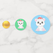 かわいいホッキョクグマ数々のの色 コンフェッティ (正面)