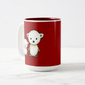 かわいいホッキョクグマ2 ツートーンマグカップ (正面左)