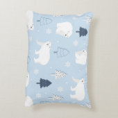 かわいいホッキョクグマ アクセントクッション (裏面(縦))