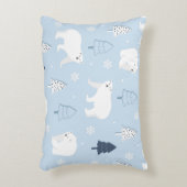 かわいいホッキョクグマ アクセントクッション (正面(垂直))