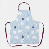 かわいいホッキョクグマ エプロン (正面)