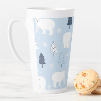 かわいいホッキョクグマ カフェラテマグ