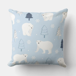 かわいいホッキョクグマ クッション