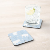 かわいいホッキョクグマ コースター (右側)