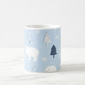 かわいいホッキョクグマ コーヒーマグカップ (中央)