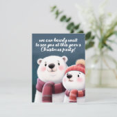 かわいいホッキョクグマ、スカーフを身に着けたカブ シーズンカード (スタンド正面)