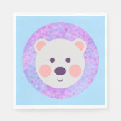 かわいいホッキョクグマ スタンダードランチョンナプキン (正面)