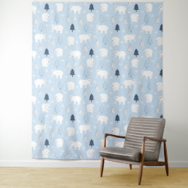 かわいいホッキョクグマ タペストリー