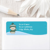 かわいいホッキョクグマ ラベル (インサイチュ)