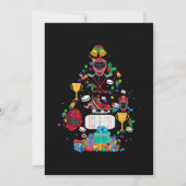 かわいいホッケー クリスマス オーナメント ツリー 面白いギフト少年 (正面)