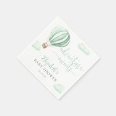 かわいいホットエアバルーン男女兼用ベビーシャワー スタンダードカクテルナプキン (角)