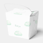 かわいいホットエアバルーン男女兼用ベビーシャワー フェイバーボックス (裏面サイド)