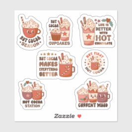 かわいいホットココアシーズンスクラップブック文房具 シール