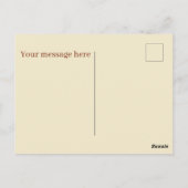 かわいいホットドッグのベンダーがメッセージを追加 ポストカード (裏面)