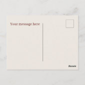 かわいいホットドッグ追加文字 ポストカード (裏面)