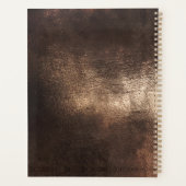 かわいいホットピンクの金ゴールドマーメイドはかりで測ガーリー プランナー手帳 (裏面)