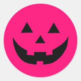 かわいいホットピンクカボチャ乳癌認識度 ラウンドシール