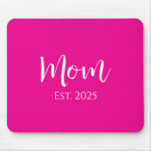 かわいいホットピンク新しい母の日 マウスパッド (正面)