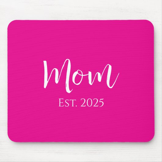 かわいいホットピンク新しい母の日 マウスパッド (正面)