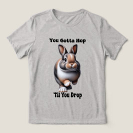 かわいいホッピングウサギ トライブレンドTシャツ