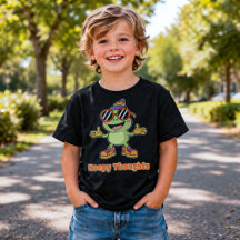 かわいいホッピーな思考 フロッグ パン Tシャツ