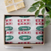 かわいいホホホホーカラフルクリスマス 薄葉紙 (ギフト)