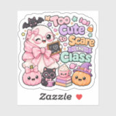 かわいいホラーおばけのカワイイ先生の幽霊のハロウィン シール (シート)