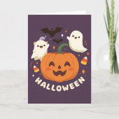 かわいいホラー ハロウィンパーティー カード (正面)