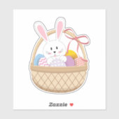 かわいいホリデーイースターバスケットと卵&バニー シール (シート)