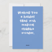 かわいいホリデーエルフ シーズンカード (裏面)