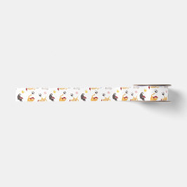 かわいいホリデーキャット柄 サテンリボン