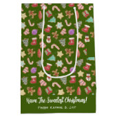 かわいいホリデークッキー ミディアムペーパーバッグ (裏面)