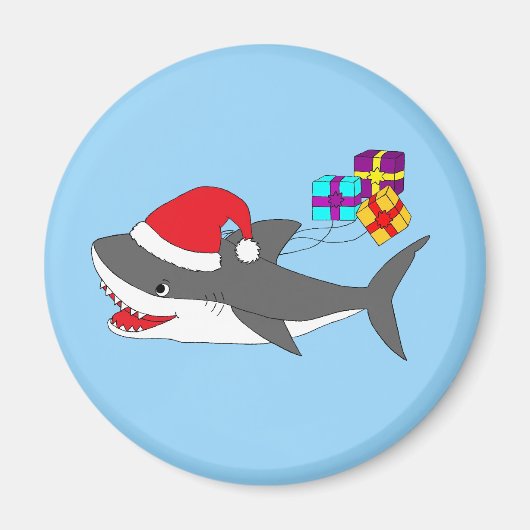かわいいホリデーサメの磁石 マグネット (正面)