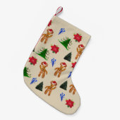 かわいいホリデースイーツ スモールクリスマスストッキング (正面 (吊り時))