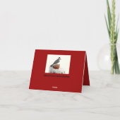 かわいいホリデータフテッドタイトマウス シーズンカード (裏面)